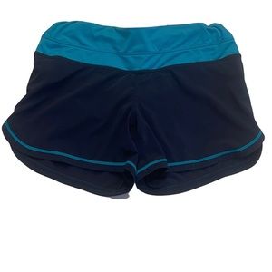 LULULEMON Blue Athletic Running Shorts Brief Lined Size 6